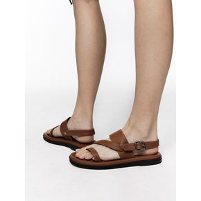 25mm Sergio Strap Sandal (Brown)