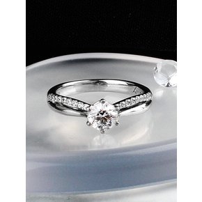 5부 랩 그로운 다이아몬드 반지 GIA 블링 화이트 결혼 기념일 선물 프러포즈 웨딩 밴드