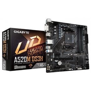 GIGABYTE A520M DS3H 메인보드 Micro-ATX [AMD A520 칩셋 탑재] MB6086