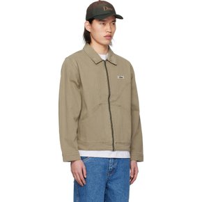 다임 카키 패치 데님 재킷 DIMESP241KWA Khaki Washed