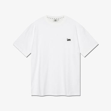 LEE 스몰 트위치 로고 티셔츠 화이트 LE2502ST02WH
