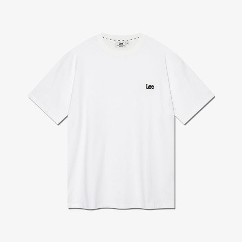 LEE 스몰 트위치 로고 티셔츠 화이트 LE2502ST02WH