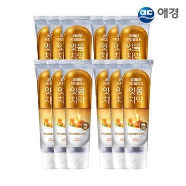 애경 [비동시] 2080 진지발리스 치약 120g 3입 X 4개