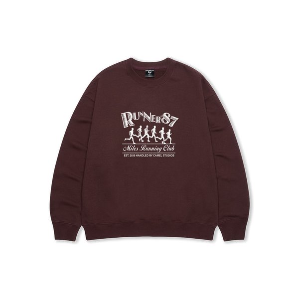 NO.071 러너 87 스웨트셔츠(레드브라운)