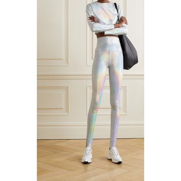 노마카말리 이리디센트 코팅 스트레치 저지 스티럽 레깅스 6630340699392481