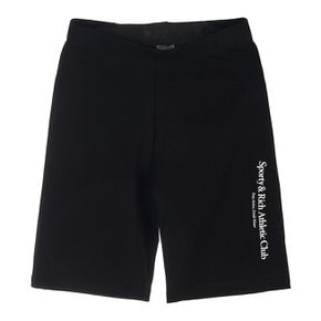 애슬레틱 숏 팬츠 ATHLETIC CLUB BIKER SHORT BLACK WHITE