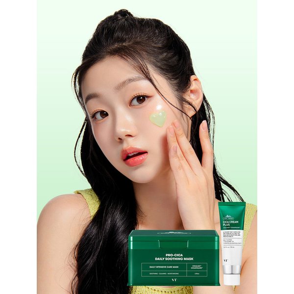 [VT스테디셀러조합] 프로 시카 데일리 수딩 마스크 30매 + 시카크림 플러스 30ml