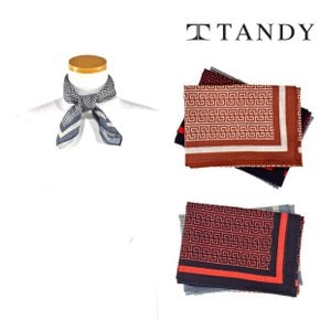 TANDY 밀로패턴 손수건 스카프