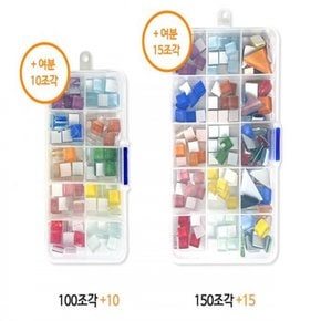 미니 재료 TD 사각타일 꾸미기 모음 100pcs X ( 2매입 )