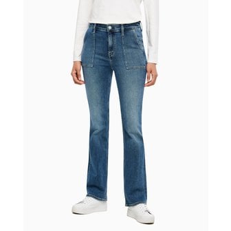 Calvin Klein Jeans 여성 하이라이즈 슬림 부츠핏 앵클 이탈리안 청바지(J223743)