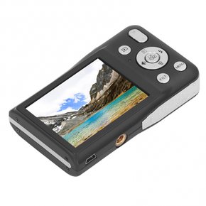 8K HD 68MP 디지털 카메라, 2.7인치 화면, 16X 줌, 뷰티 필터, 비디오 녹화, 컴팩트(검정)