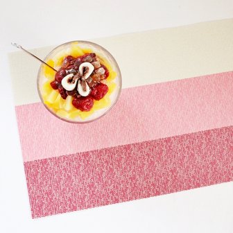 데코원 삼색 식탁매트-핑크