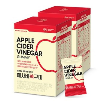대상웰라이프 애사비 쏙 구미(4g x 60개) x 2EA / 60일분