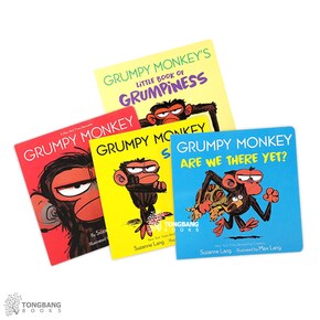 (영어원서) Grumpy Monkey 시리즈 보드북 4종 세트 (Board book) (CD없음)