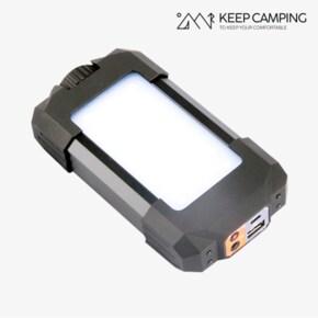 KEEP 캠핑 LED 충전식 멀티 대용량 배터리 파워 랜턴 걸이형 7800mAh 보조배터리 낚시 등산