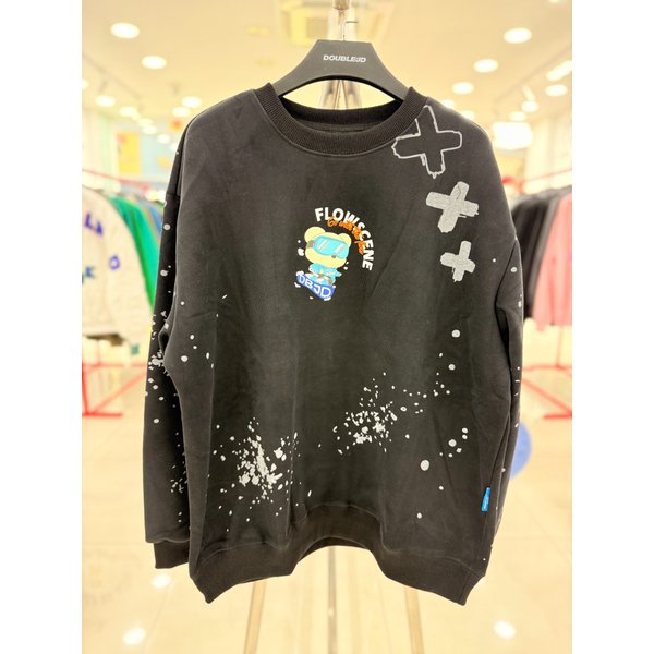 [여주점] 기모플로우씬 ,맨투맨, 블랙JGZZ22C28