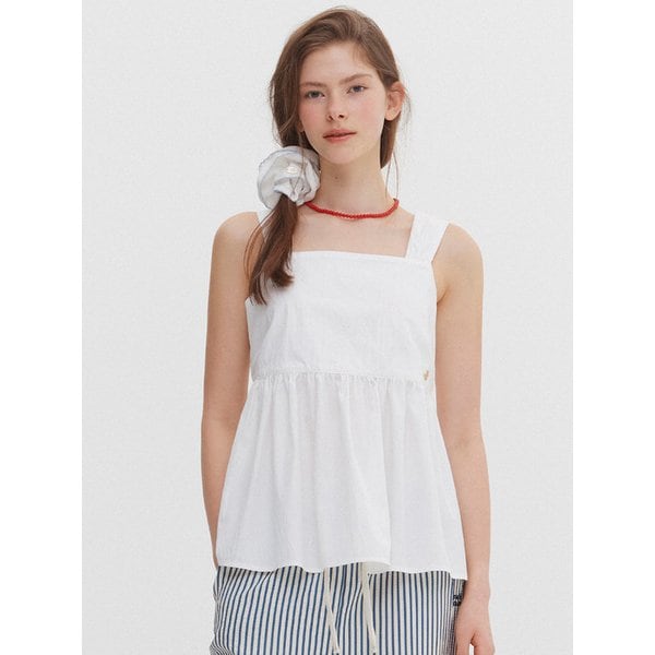 백리스 타이 슬리브리스 블라우스(MAGBBL11MWH)