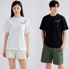 [24S/S] 디스커버리 DXRS5Q043 킨조 바시티 캠퍼스 그래픽 티셔츠 반팔 남여 커플 티셔츠