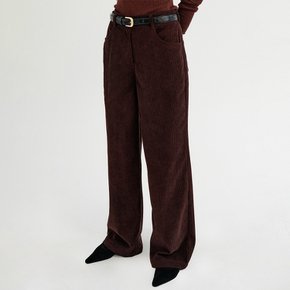 모아 코듀로이 스트레이트 팬츠_브라운 / MOA CORDUROY STRAIGHT PANTS_BROWN