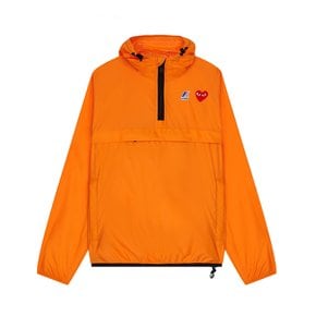 꼼데가르송 CDG Play K-Way half Zip 오렌지