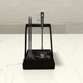 1+1 국자받침대 조리도구거치대 국자걸이 냄비뚜껑거치대