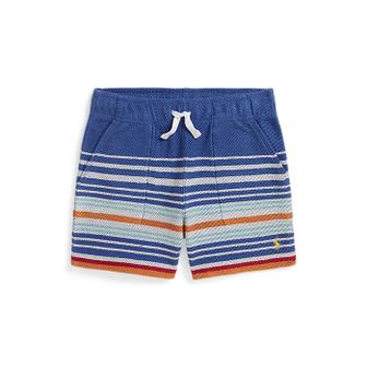 폴로 랄프 로렌 폴로 키즈 남아 2-7세 스트라이프 코튼 테리 쇼트(CWPOSHOBBQ20210999)