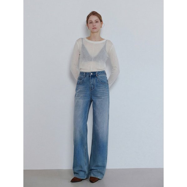 [맞춤기장] [와이드707] VINTAGE WASHED WIDE DENIM PANTS_N6SDP0417