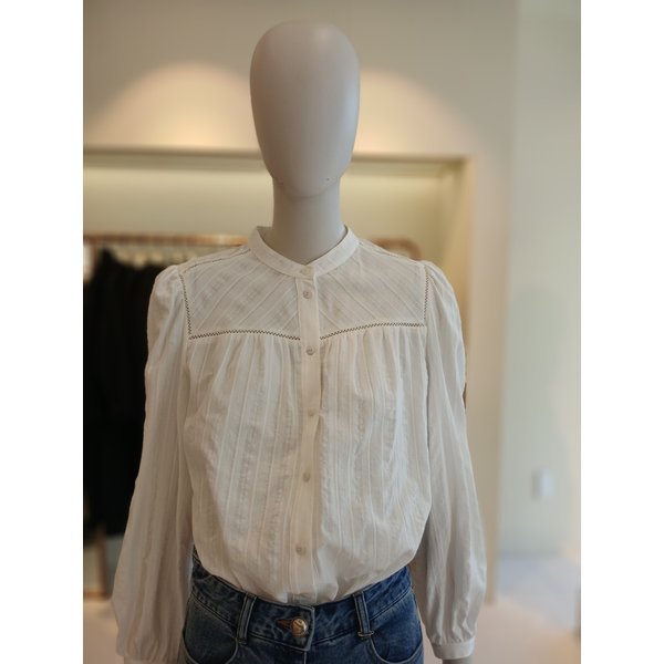 [여주점] 씨씨콜렉트 라운드셔링코튼블라우스 E261msc103