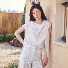 플랩 디테일 드레이프 블라우스 NEW5XB610
