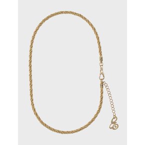 TWISTED BOLD CHAIN NECKLACE (2 COLOR)