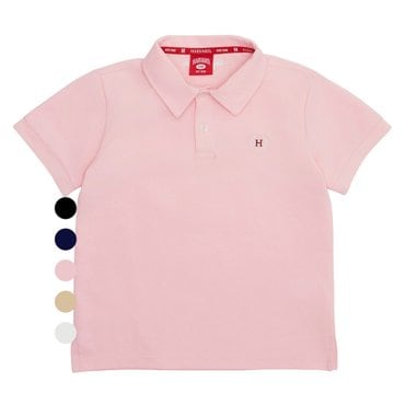 하버드키즈 클래식 자수 스몰로고 PK 티셔츠 5종 1택 (정상가 44,000원)