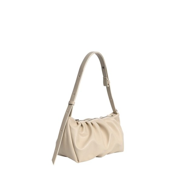 LEATHER SHOULDER AND CROSS BAG IVORY