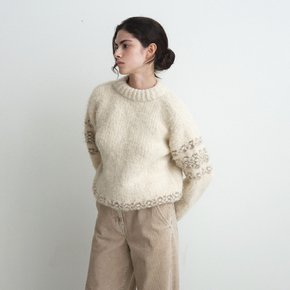 Nordic Pattern Knit Pullover KK5WP8070_90