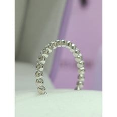 [파주점] [파주점] 벨베데레겹1P(half) 다이아몬드 반지 WG 18K 210900090