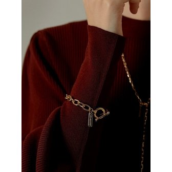 위트홀리데이 Round chain bracelet