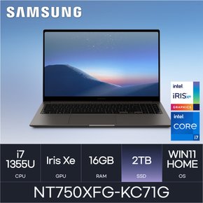 전자 갤럭시북3 NT750XFG-KC71G (WIN11HOME/SSD 2TB/RAM 16GB) HMC