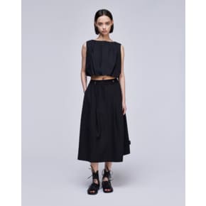 [파주점] [송지오우먼]크롭 와이드 스커트 블랙 WH3SK303BK