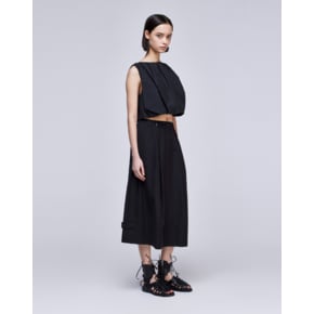 [파주점] [송지오우먼]크롭 와이드 스커트 블랙 WH3SK303BK