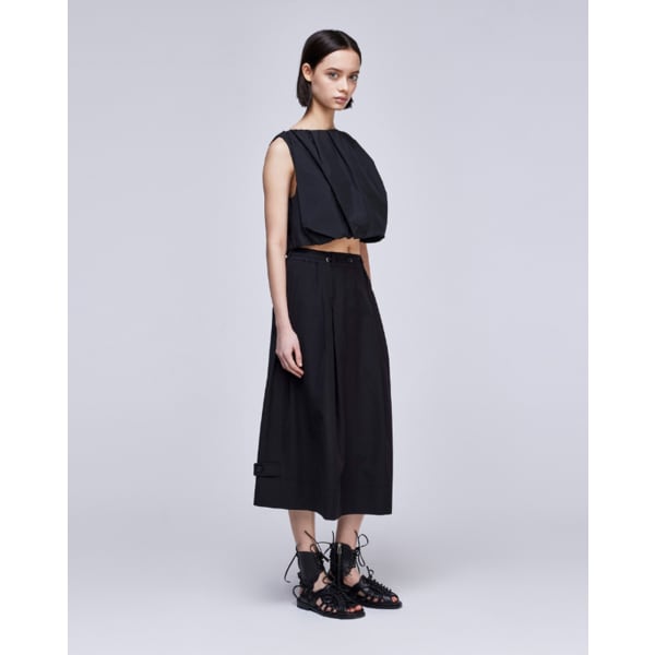 [파주점] [송지오우먼]크롭 와이드 스커트 블랙 WH3SK303BK