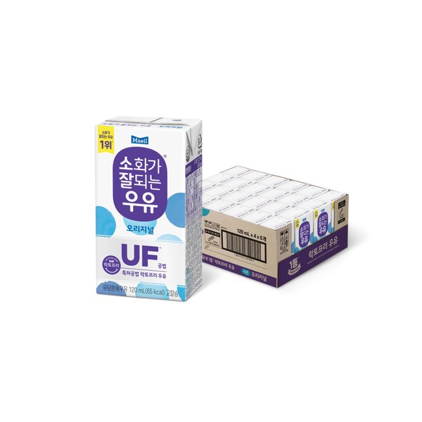 소화가 잘되는 우유(락토프리) 멸균 120ml 24팩