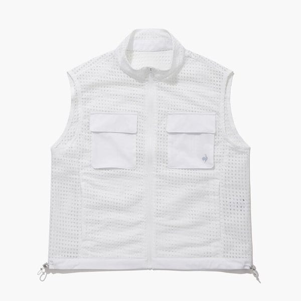 [여주점] 여성 우븐 메쉬 풀집업 베스트 GQ122LWV31 WHTE