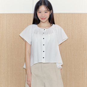 Lily Smocking Blouse_WHITE