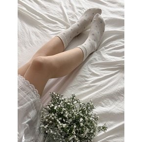 1328 꽃 패션 여성 시스루 회색 양말   socks