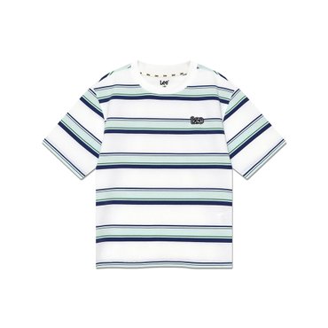 Lee Kids 스탠다드핏 싱글 스트라이프 티 화이트 LK2502ST18WH