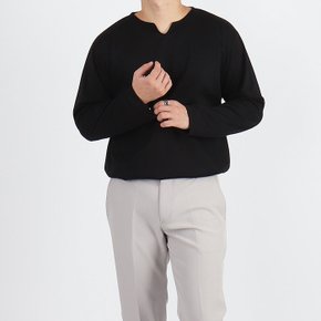 SM 남자 빅사이즈 V트임 모던 긴팔티셔츠