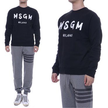 MSGM [엠에스지엠] 20FW 남성 MSGM 맨투맨 (2940MM104_207599_99_20F)