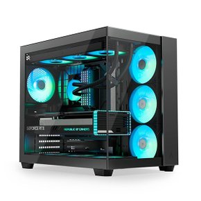 앱코 UD50 블루웨일 ARGB BTF 블랙 (미들타워) ㅇMMㅇ