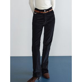 CORDUROY BOOTCUT PANTS BLACK