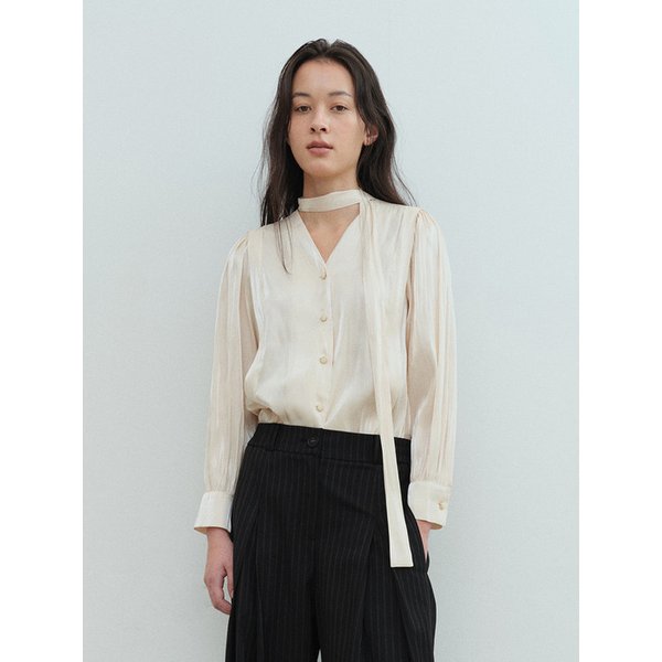 RTS SHINING SCARF BLOUSE_3COLORS