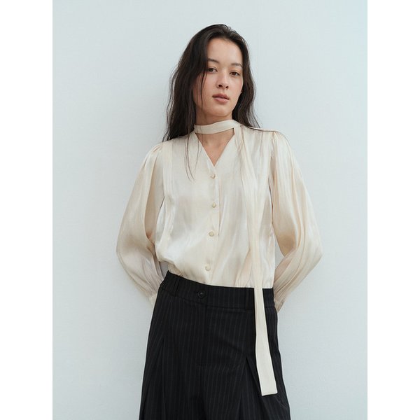 RTS SHINING SCARF BLOUSE_3COLORS